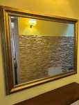 Piękne lustro w złotej ramie 100 cmx 80 cm