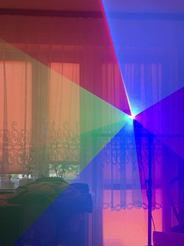 Projektor laserowy sceniczny 3W DMX