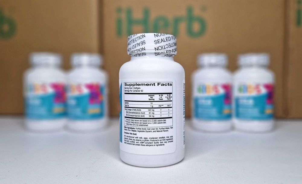 Омега 3 для дітей California Gold Nutrition, Children's DHА, 180 шт