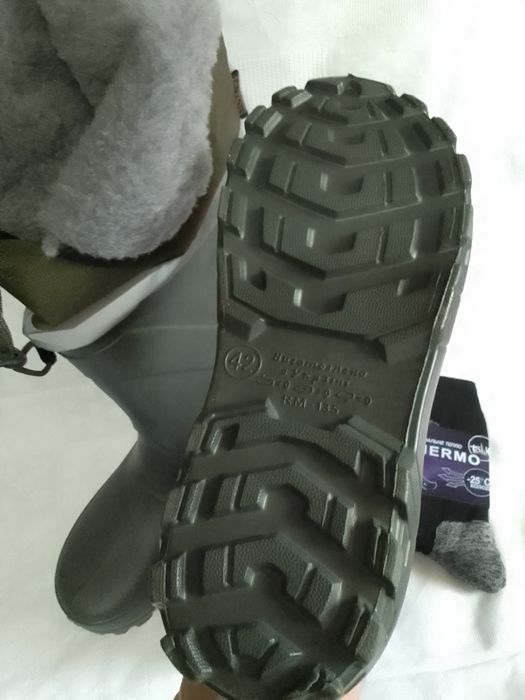 Чоботи зимові, рибальські, Eva матеріал, піна