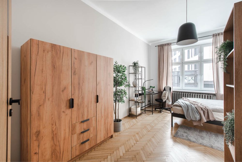 Duży pokój do wynajęcia (17m2), podwójne łóżko, ul.Przemyska Kazimierz
