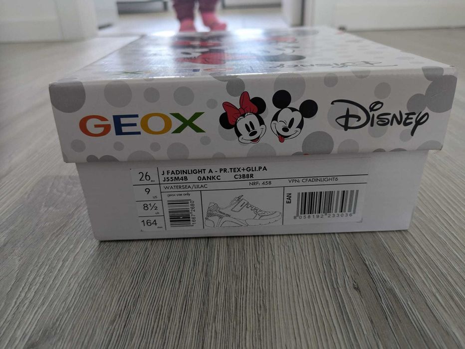 Tênis Geox Disney Ariel Novos na Caixa
