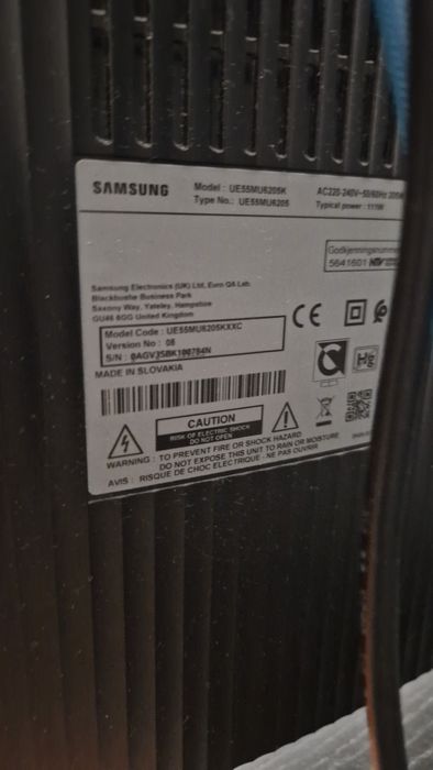 Vendo TV Samsung UE55MU6205K