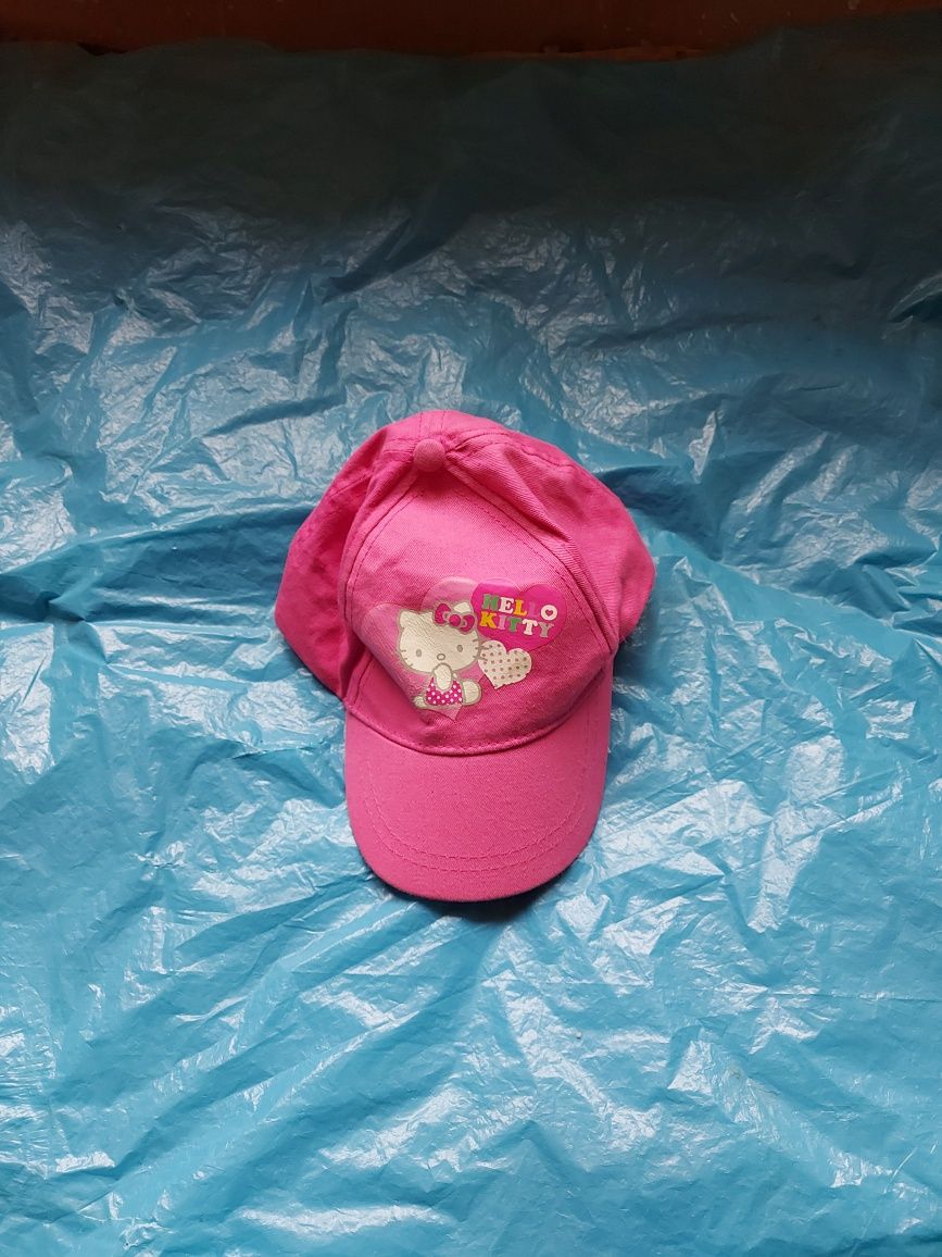 Czapka z daszkiem dziewczęca róż HELLO KITTY rozmiar 54 firma SAWRIO