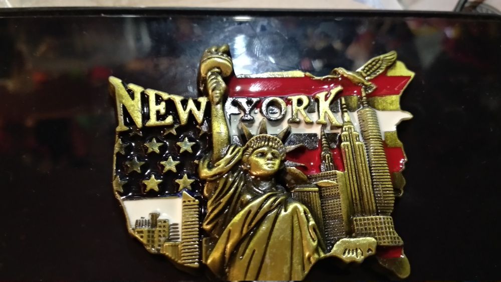 коллекция металл магнит АМЕРИКА США НЬЮ-ЙОРК статуя свободы New York