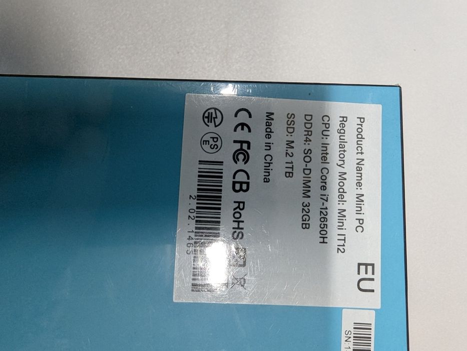GEEKOM Mini PC IT12 / i7-12650H, 32, 1T, WIN11Pro - EU