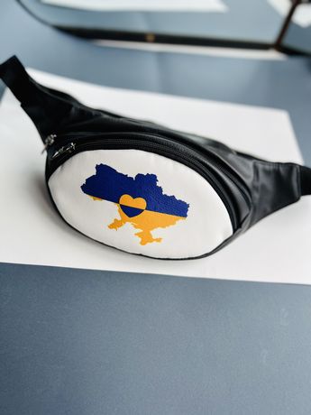 Бананка патриотическая барсетка сумка на пояс карта УКРАИНЫ