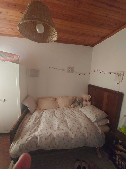 Camas em madeira maciça corpo e meio | 2 Solid wood half-length beds