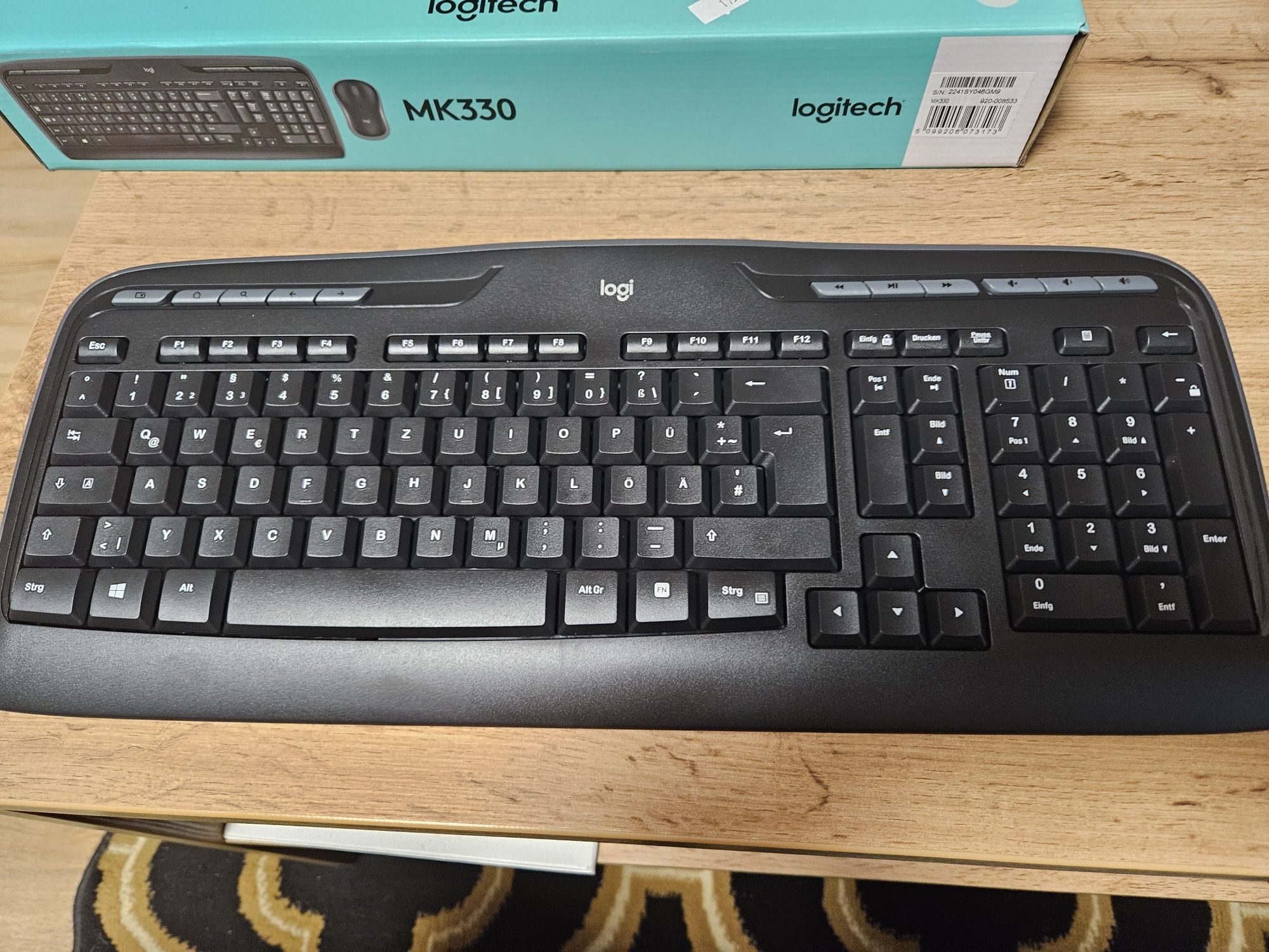 Nowa klawiatura Logitech MK330 + mysz. NIEMIECKA