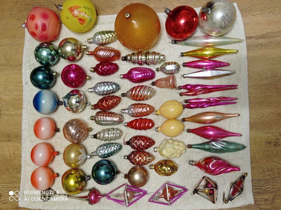 Новогодние ёлочные игрушки СССР.