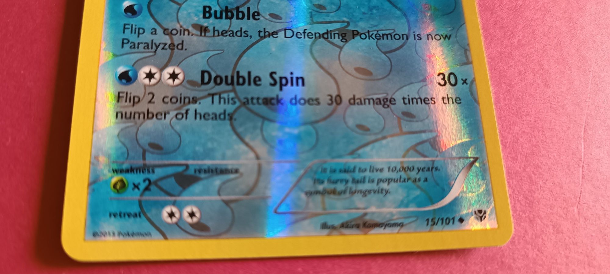 Carta POKÉMON Wartortle Pl 15/101 Reverse Holo