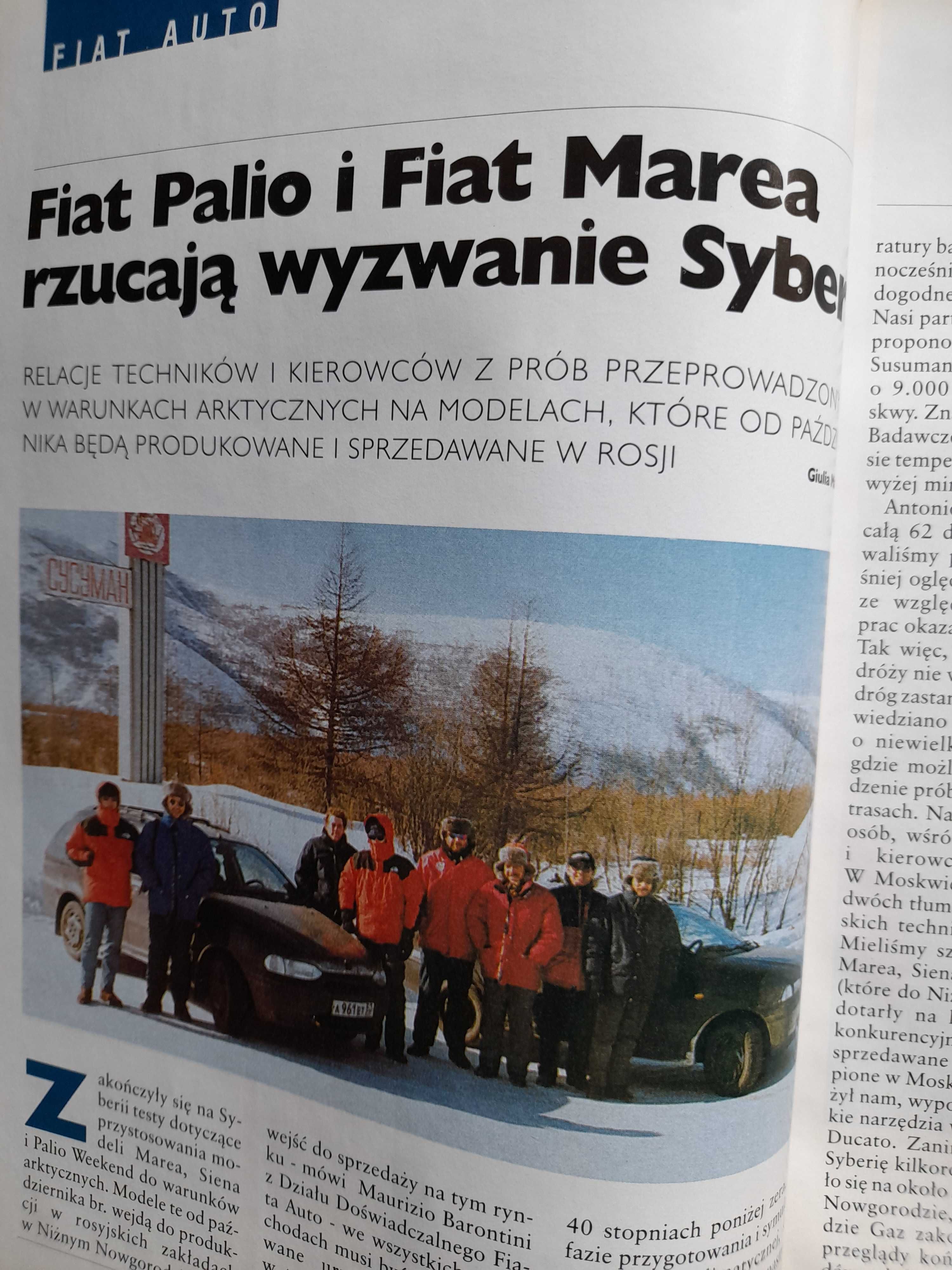 FIAT Wokół Nas Marea, Palio Weekend, Alfa 166 i in, rok 1998