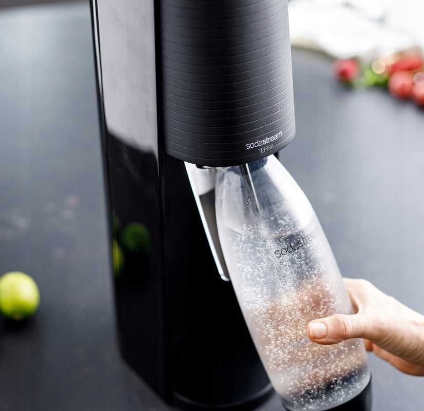 SATURATOR Sodastream Terra Czarny Do Wody Gazowanej Butelka (-20%)
