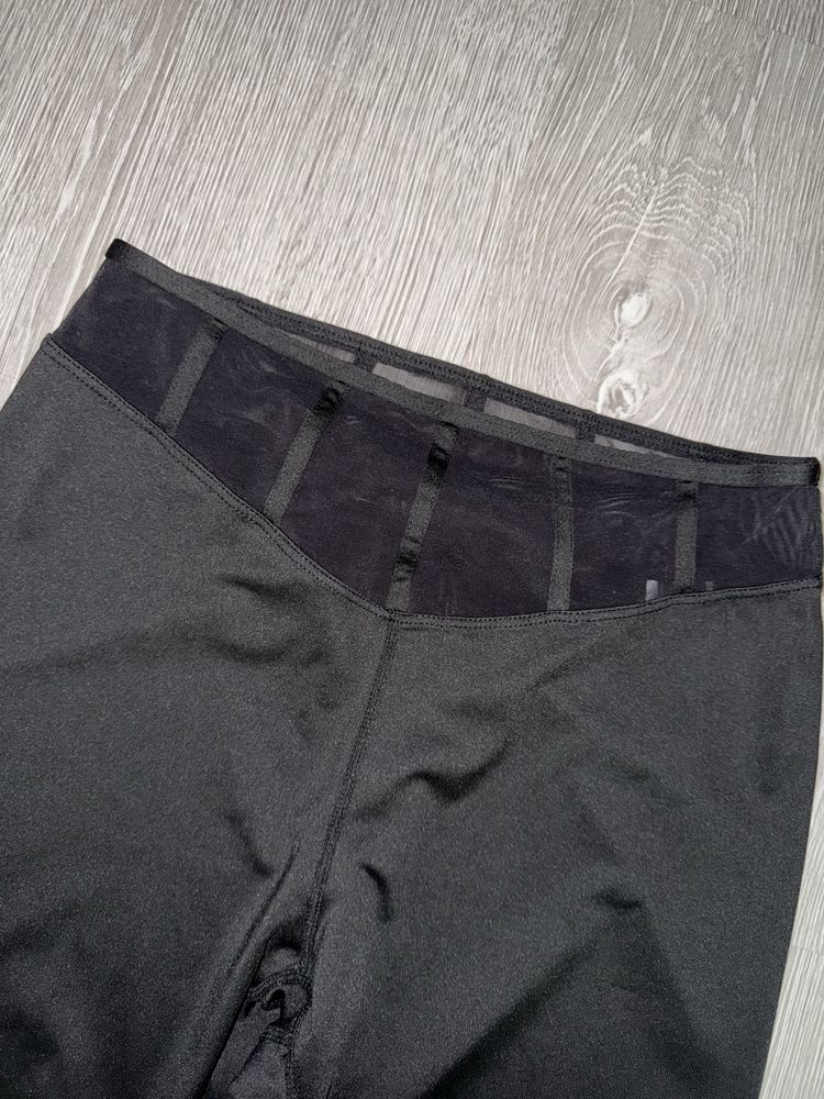 Leginsy czarne z siateczką Shein rozmiar L