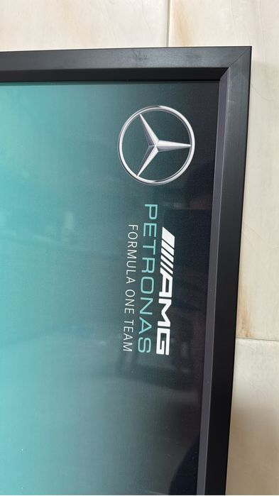 Quadro em madeira e acrilico para mercedes amg f1 w14