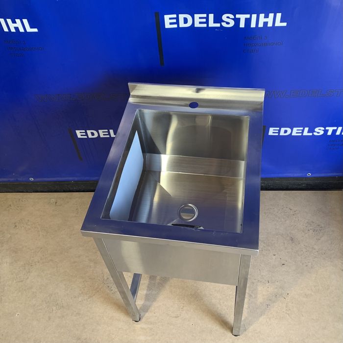 Нові Мийки виробничі з нержавіючоі сталі одинарна подвійна, стіл мийка