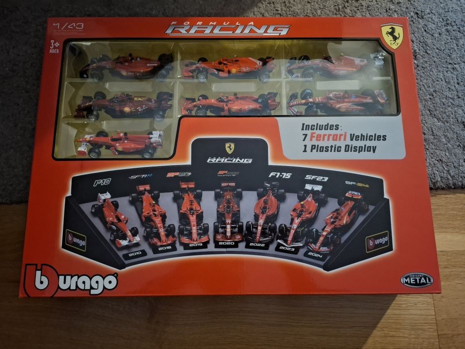 Bburago Formula Racing 7 Ferrari F1 e display