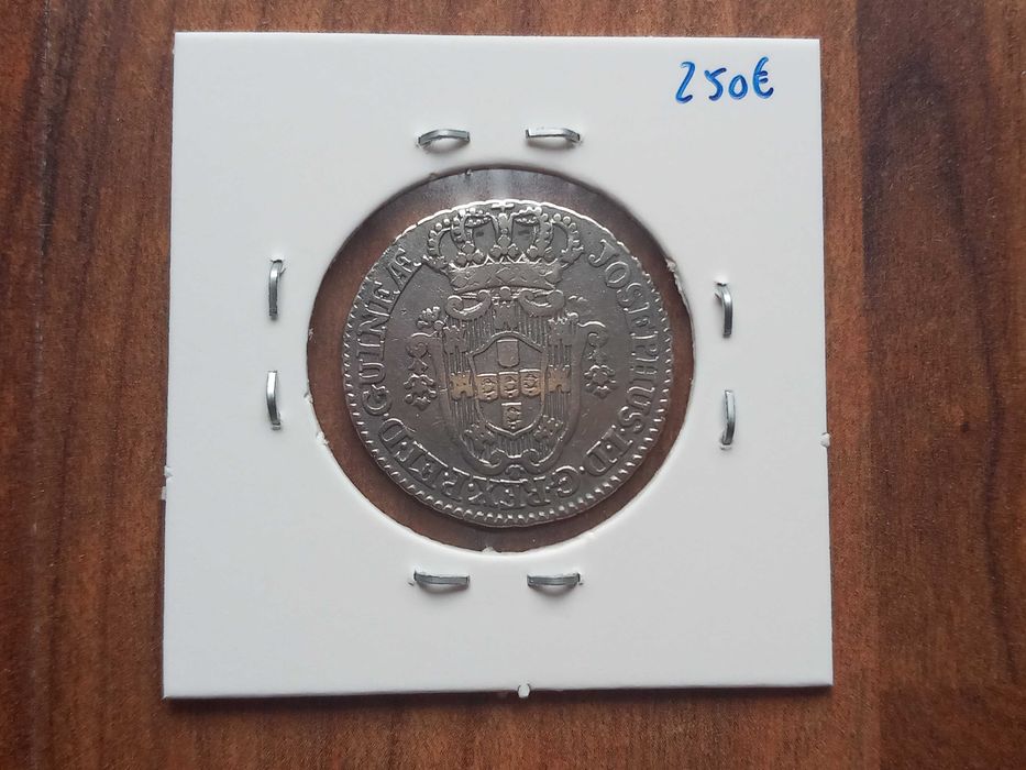 Moeda 4 Macutas 1763 D. José I Angola