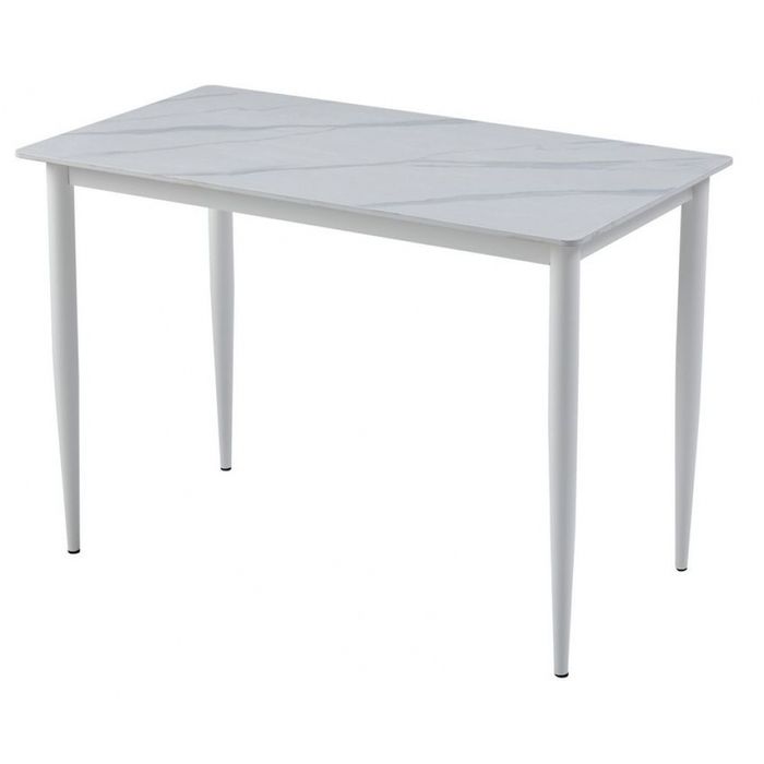 Новий обідній керамічний стіл TM-110 білий мармур!