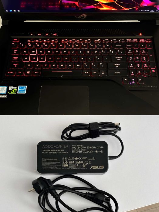 Asus Rog Strix GL703VD | GTX 1050 4Gb | i7-7700HQ | 16GB | 256GB