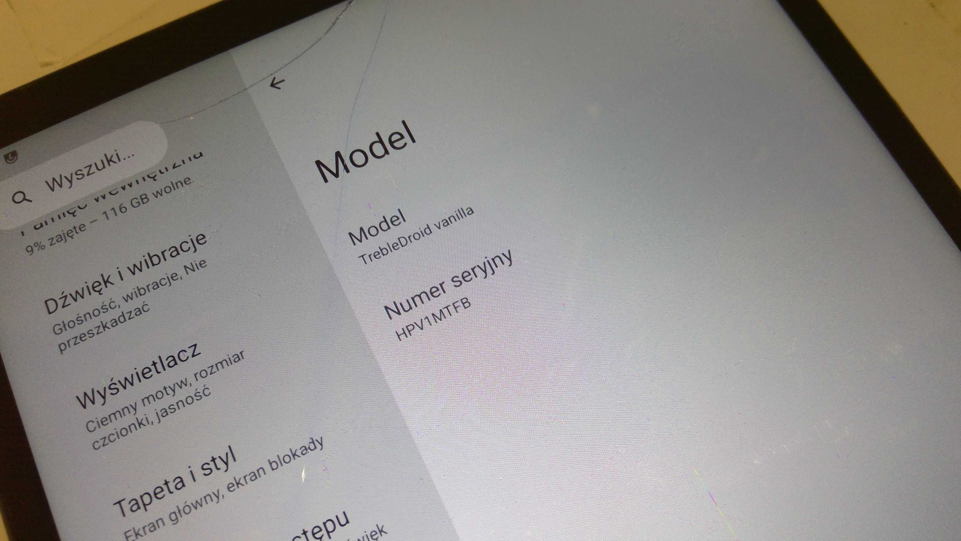 Tablet Lenovo model nieznany jakiś z serii M10 nr1680