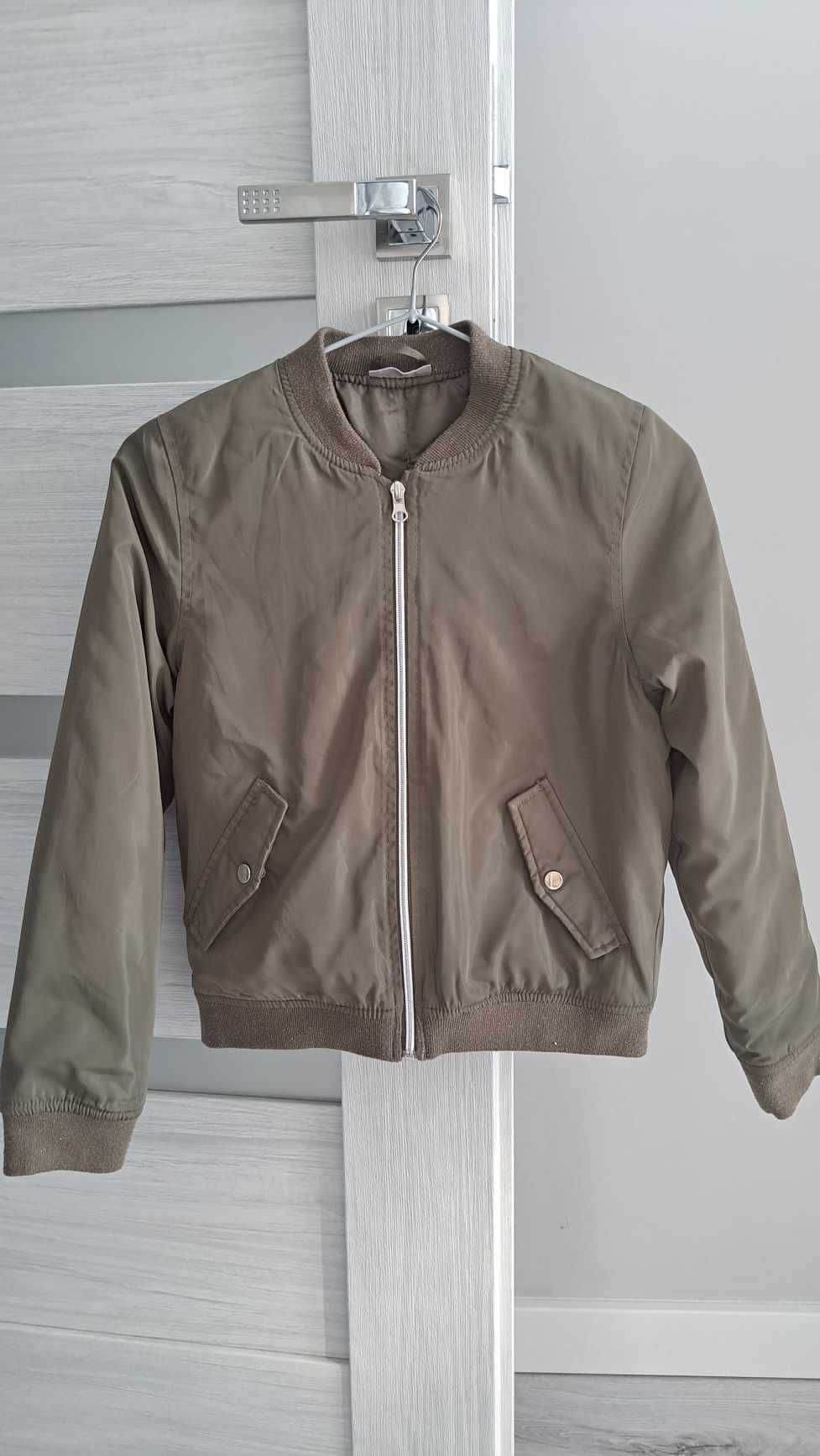 Kurtka bomberka oraz bluza z baranka, 146/152, Pepco, super stan
