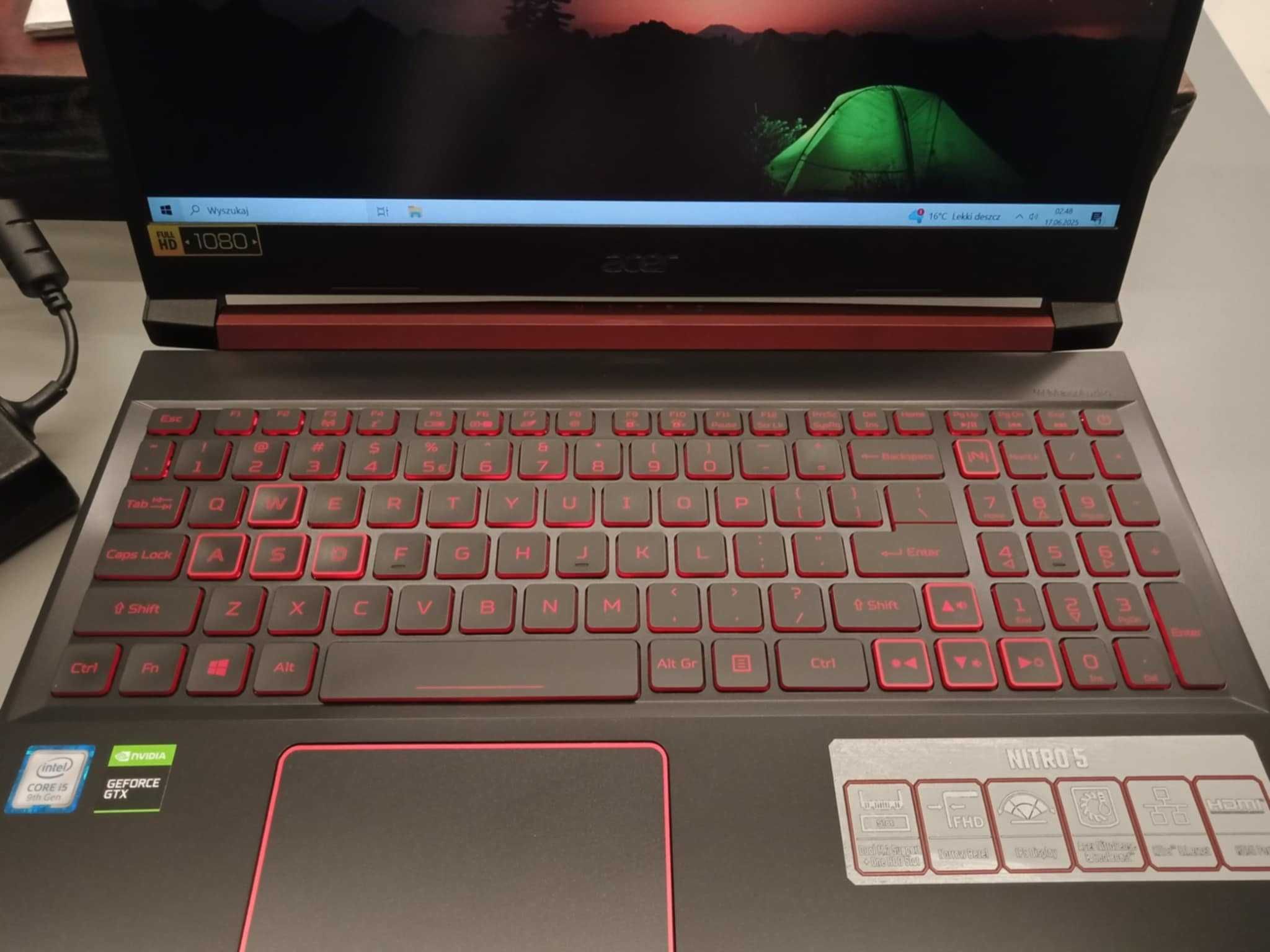 Acer Nitro 5 [intel- i5/RAM-16GB/1TB-SSD/GTX1660ti-6GB/Win10/Stan-BDB]