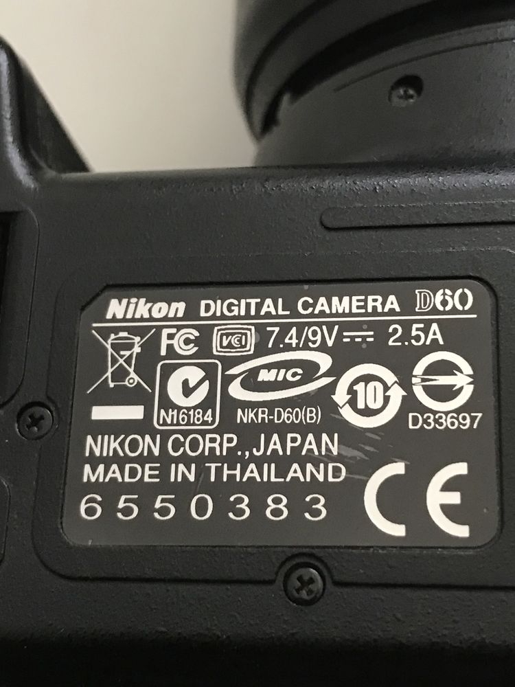 Фотоапарат цифровой зеркальный Nikon d60 18-55 VR KIt.