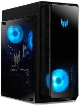 Mocny komputer wraz z monitorem i akcesoriami