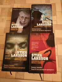 Książki - kryminał, seria Stiega Larssona + biografia autora