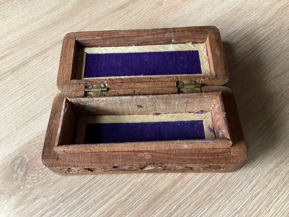 Caixa madeira retangular