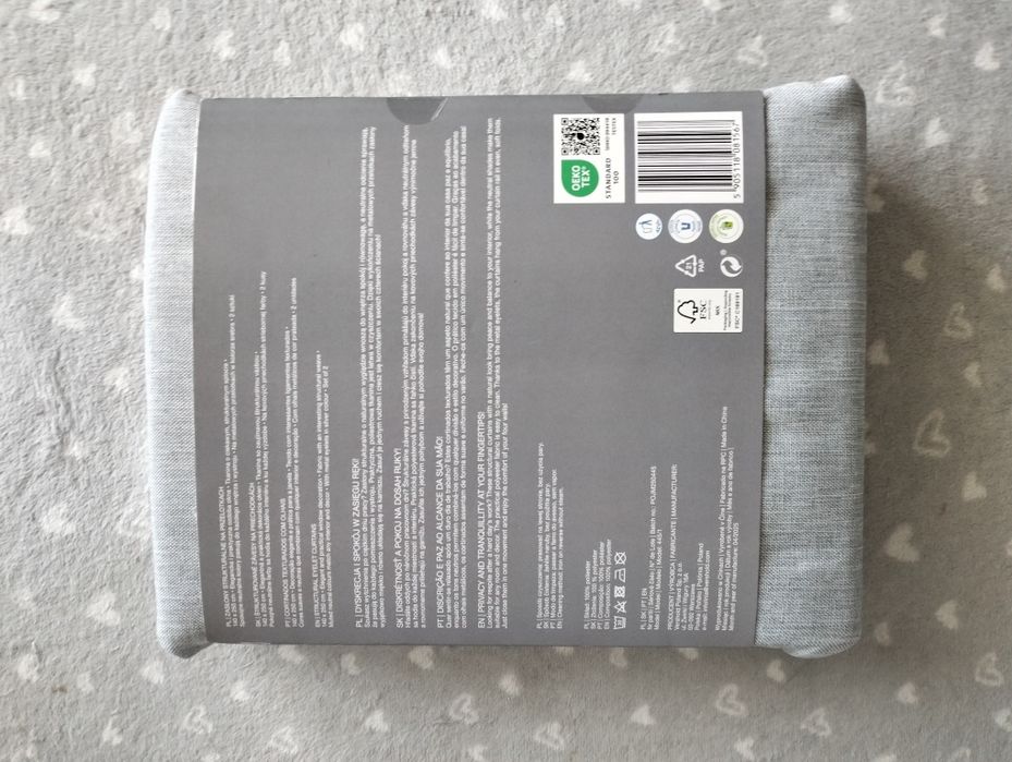Zasłony strukturalne na przelotach Smukee Home 140x200 cm komplet 2szt