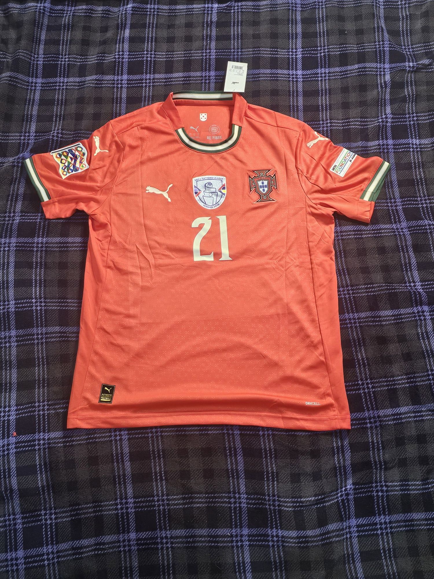 Liga das Nações Portugal 2025 equipamento principal X Diogo Jota #21