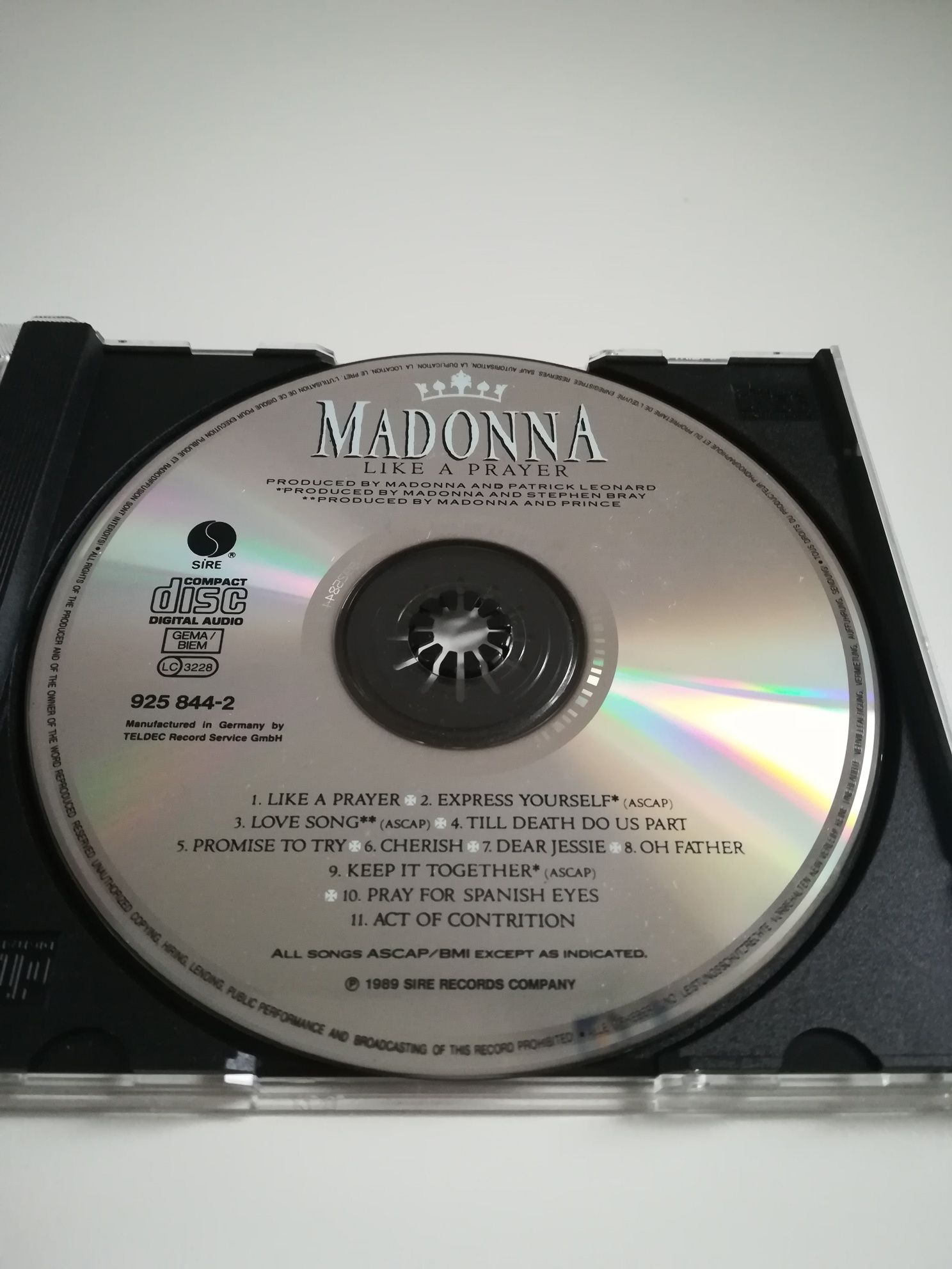 Madonna-Like a Prayer płyta CD pierwsze wydanie 1989r