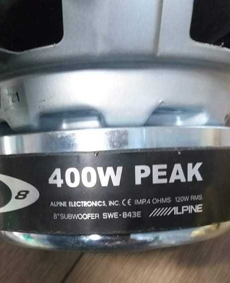 Саббуфер ALPINE и усилитель.