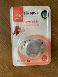 Соска Deliplus Silicone dummy reversible +18 months