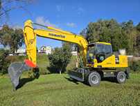 Escavadora de Pneus Komatsu PW180