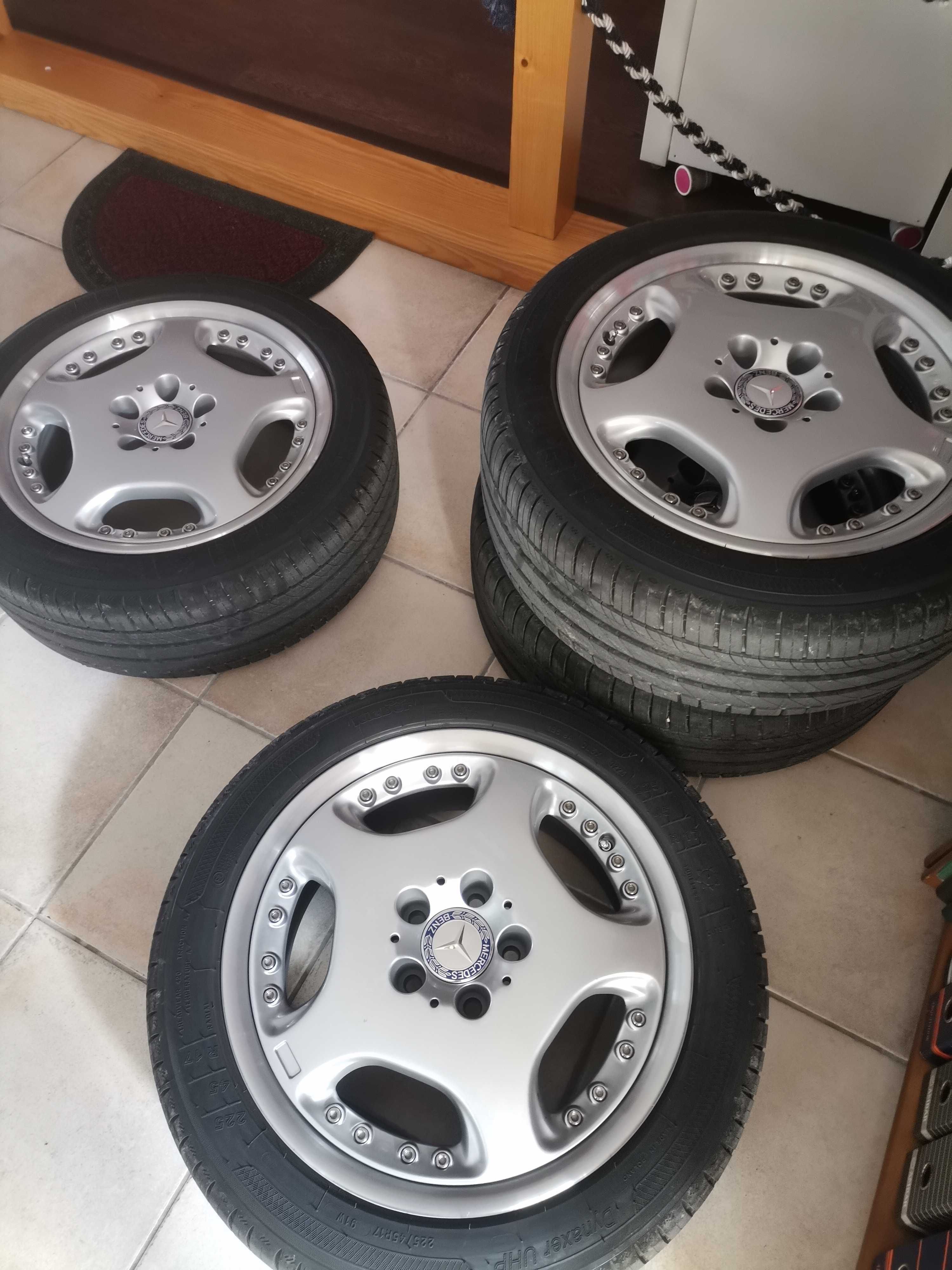 Vendo 4 jantes 17 5x112 + pneus tudo novo