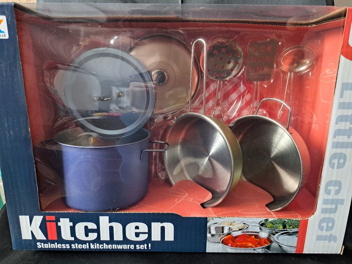 Набір дитячого посуду Посуда металлическая детская Посуд металевий
