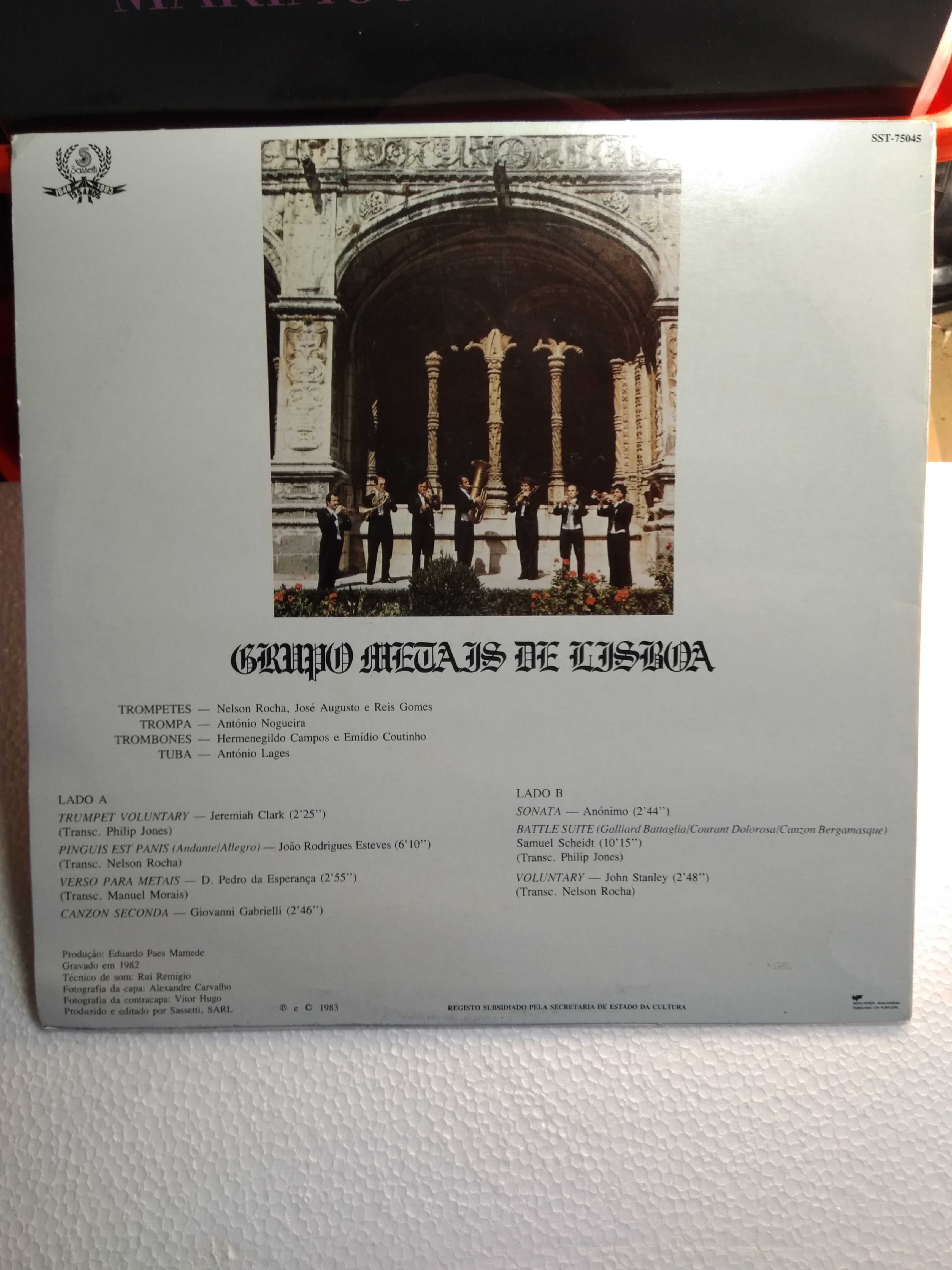 Grupo Metais de Lisboa LP Vinil