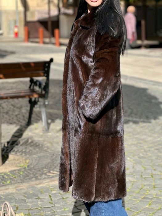 Шуба з хутра норки