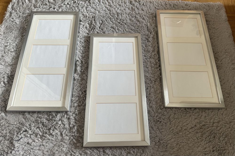 Ramka na zdjęcia 50x23cm 1 szt srebrna metalowa IKEA Ribba -Warszawa