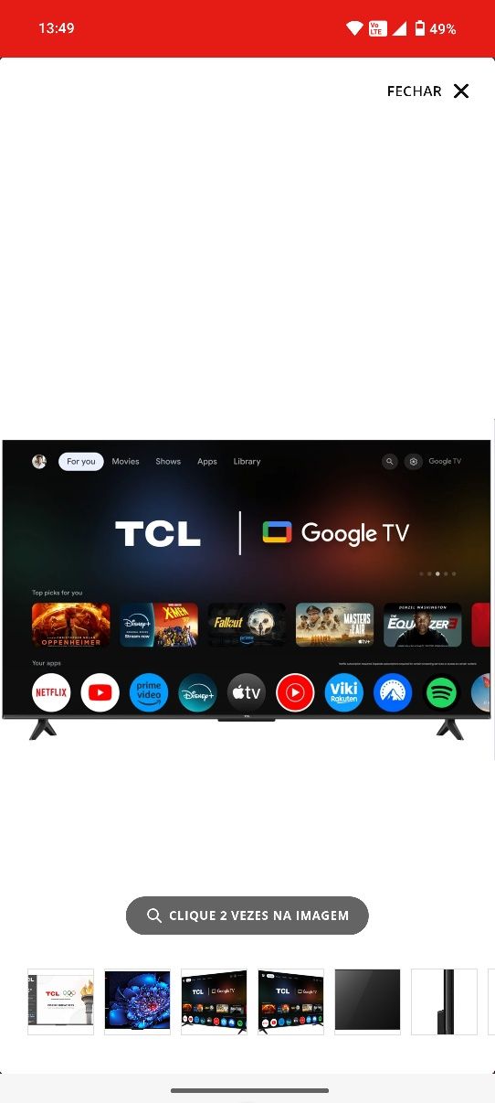 Tv tcl 55 polegadas