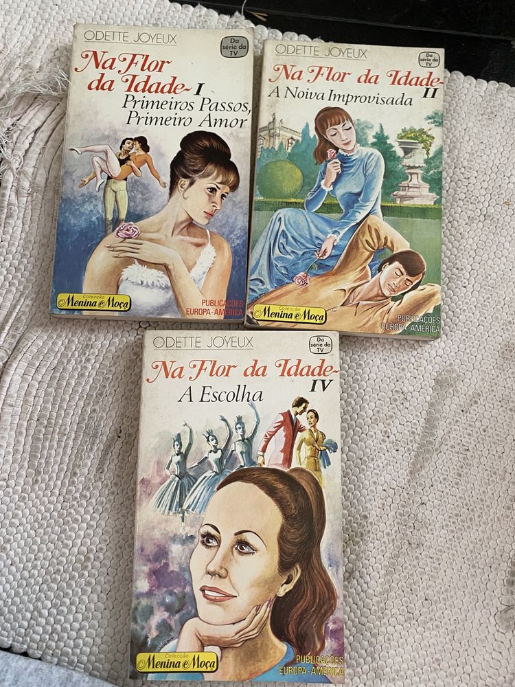 3 Livros antigos Na Flor da Idade