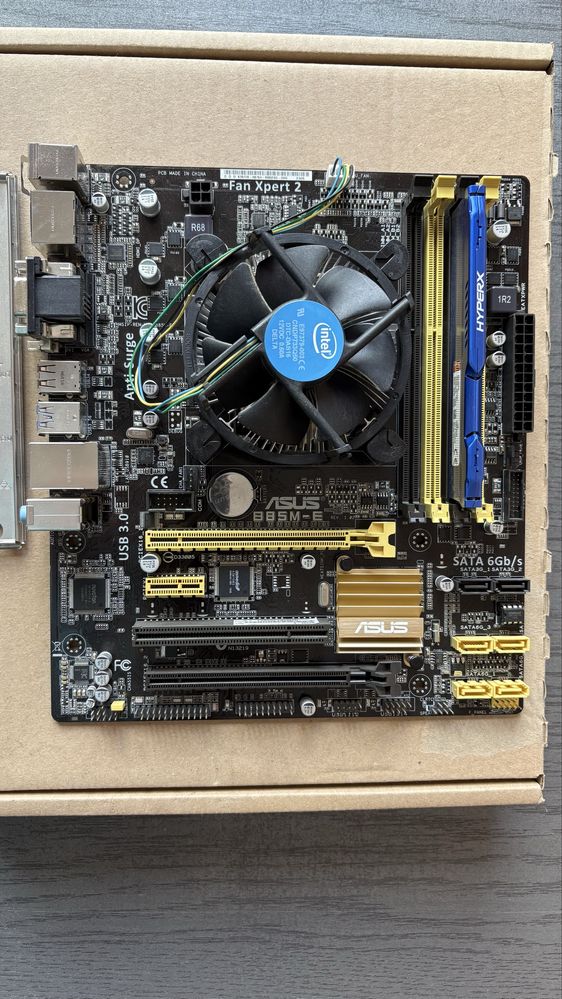Płyta główna Asus B85M-E cpu+ram, rgb, hdmi, dp