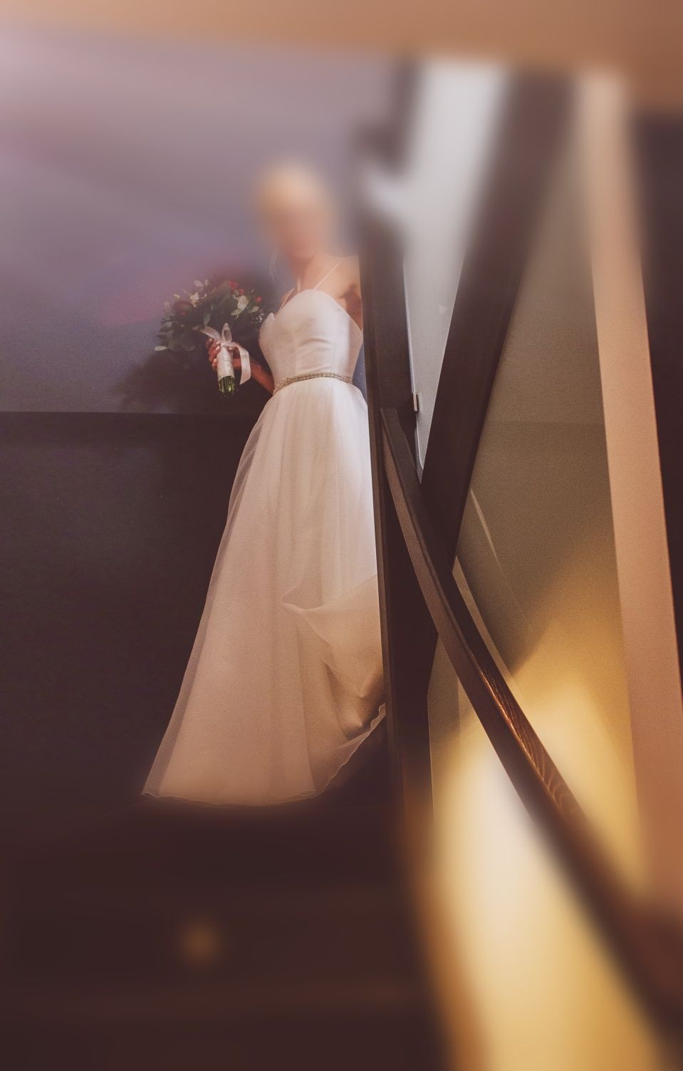 Suknia ślubna Justin Alexander satyna kieszenie