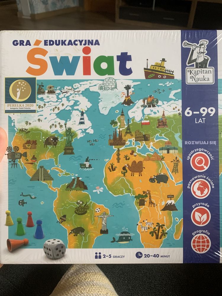 Kapitan Nauka Świat Gra Edukacyjna