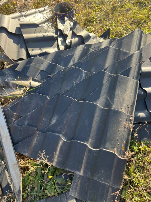 Профнастил, профнастіл великі шматки трикутники