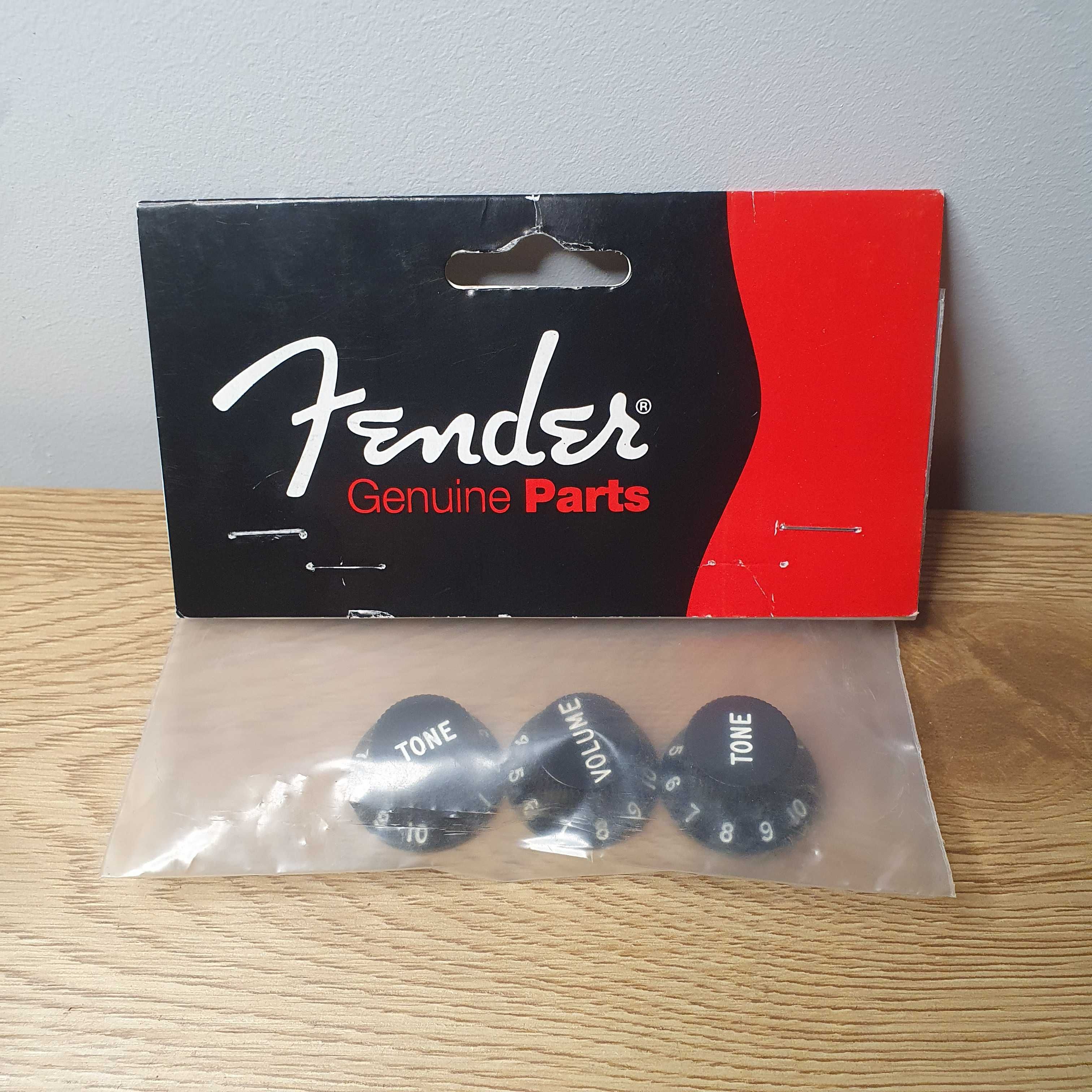 Fender Stratocaster - czarne pokrętła - 1 x Vol, 2 x Tone - 02