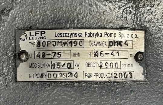 Pompa LFP 80PJM190 15 kW 75 m3/h
